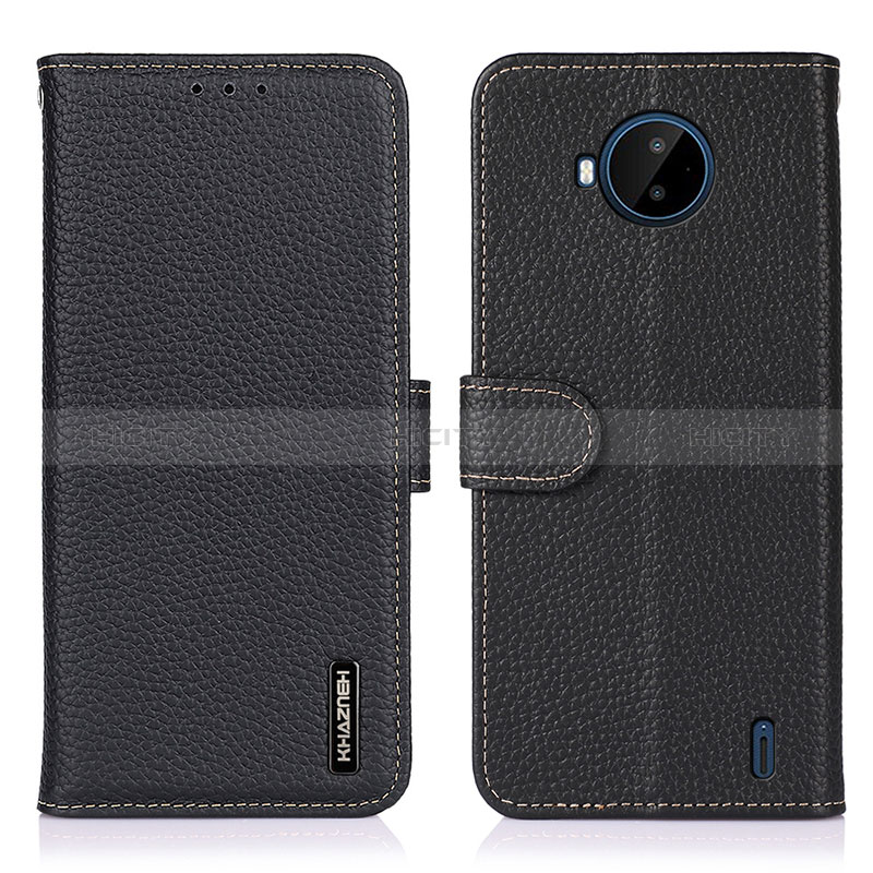 Coque Portefeuille Livre Cuir Etui Clapet B01H pour Nokia C20 Plus Noir Plus