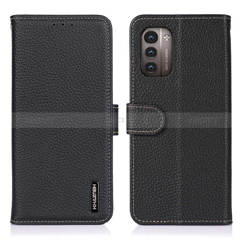 Coque Portefeuille Livre Cuir Etui Clapet B01H pour Nokia G11 Noir Plus