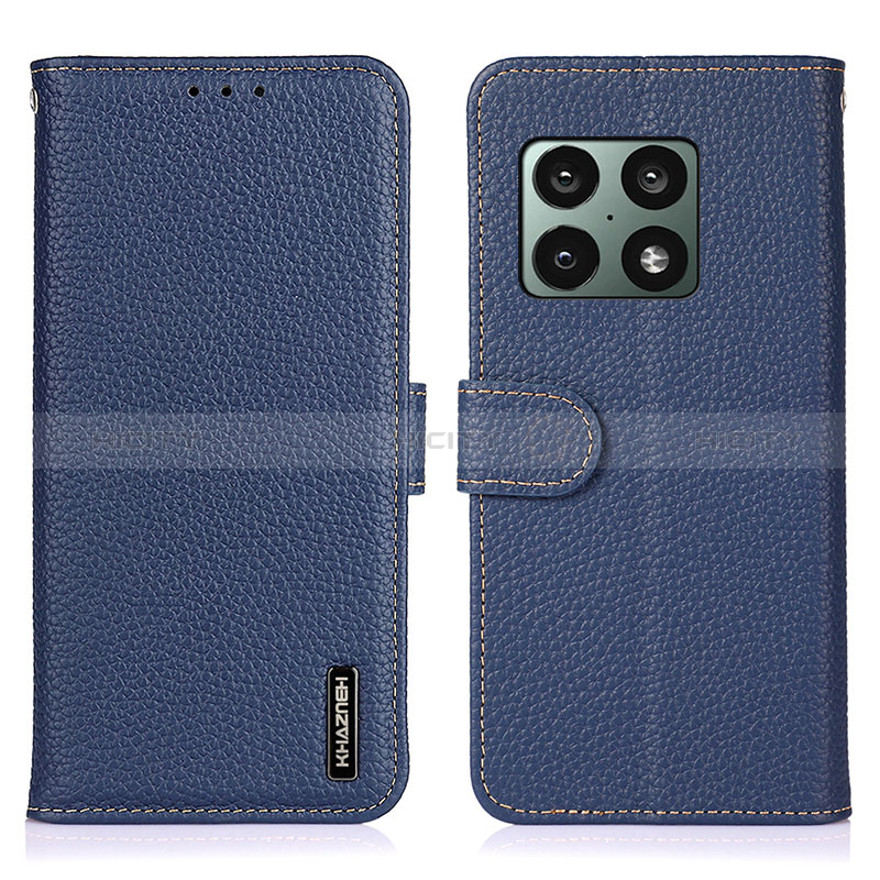 Coque Portefeuille Livre Cuir Etui Clapet B01H pour OnePlus 10 Pro 5G Bleu Plus