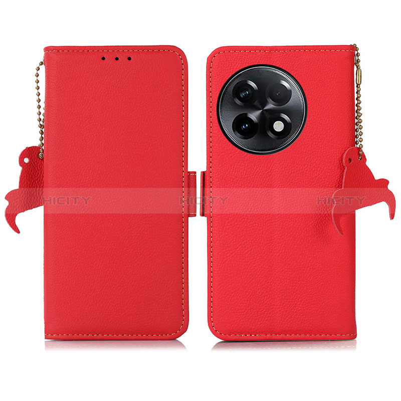 Coque Portefeuille Livre Cuir Etui Clapet B01H pour OnePlus Ace 2 Pro 5G Rouge Plus