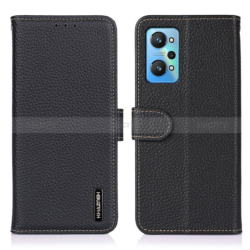 Coque Portefeuille Livre Cuir Etui Clapet B01H pour Realme GT Neo 3T 5G Noir Plus