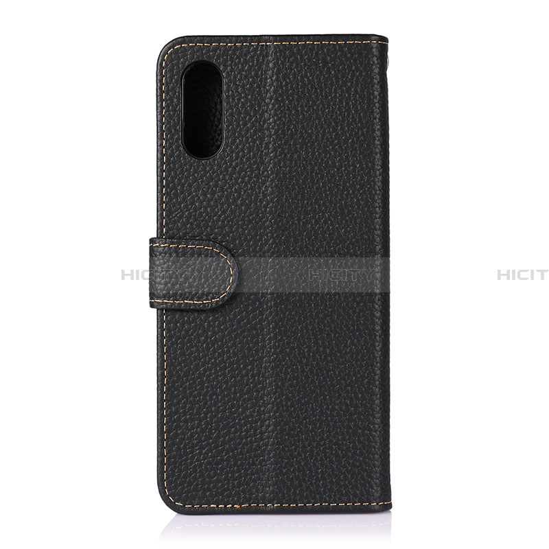 Coque Portefeuille Livre Cuir Etui Clapet B01H pour Samsung Galaxy A02 Noir Plus