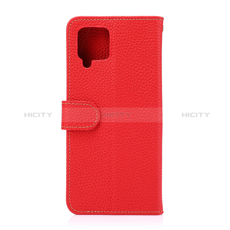 Coque Portefeuille Livre Cuir Etui Clapet B01H pour Samsung Galaxy A42 5G Rouge Plus