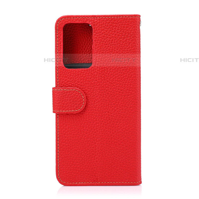 Coque Portefeuille Livre Cuir Etui Clapet B01H pour Samsung Galaxy A52 5G Rouge Plus