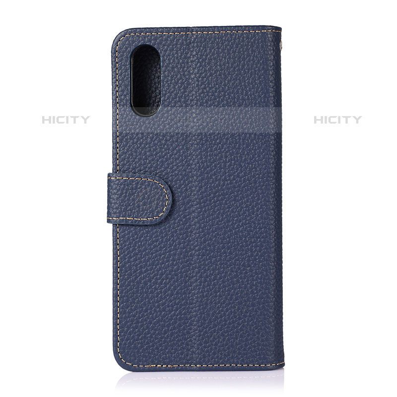 Coque Portefeuille Livre Cuir Etui Clapet B01H pour Samsung Galaxy M02 Bleu Plus