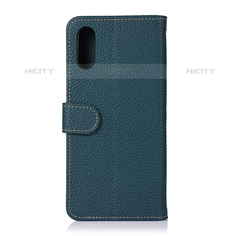 Coque Portefeuille Livre Cuir Etui Clapet B01H pour Samsung Galaxy M02 Vert Plus