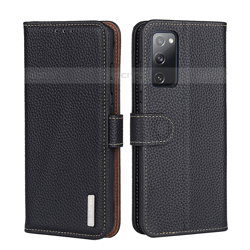 Coque Portefeuille Livre Cuir Etui Clapet B01H pour Samsung Galaxy M02s Noir Plus