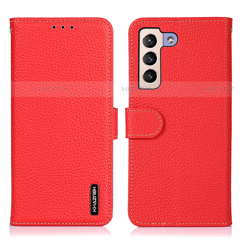 Coque Portefeuille Livre Cuir Etui Clapet B01H pour Samsung Galaxy S23 5G Rouge Plus