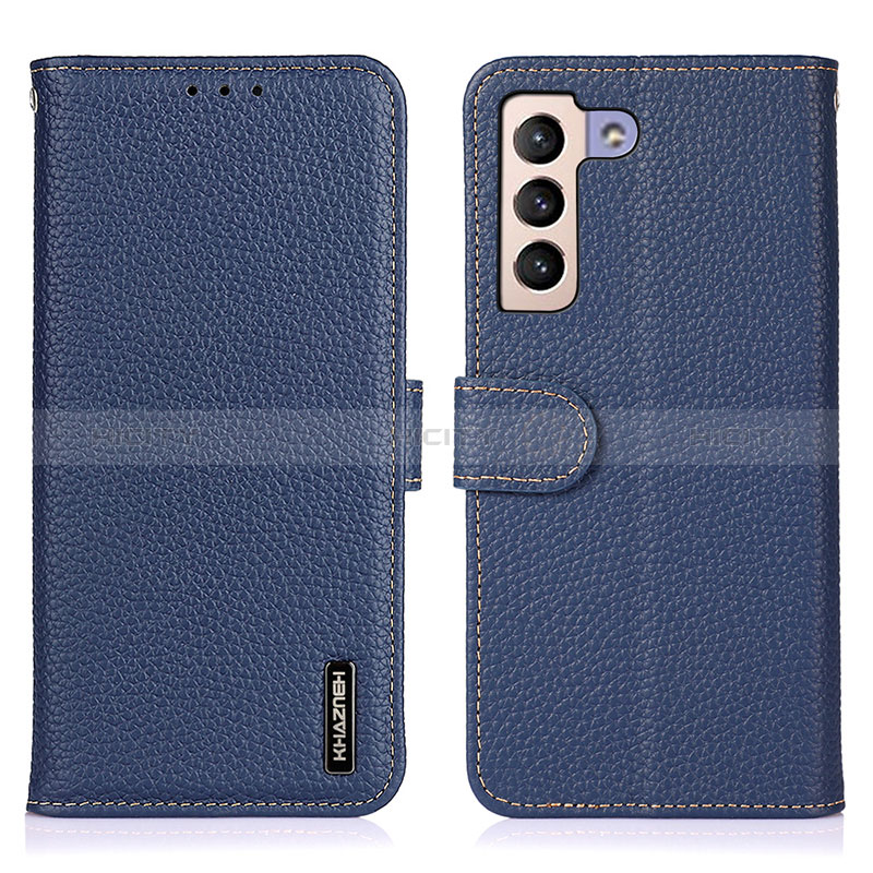 Coque Portefeuille Livre Cuir Etui Clapet B01H pour Samsung Galaxy S24 5G Bleu Plus