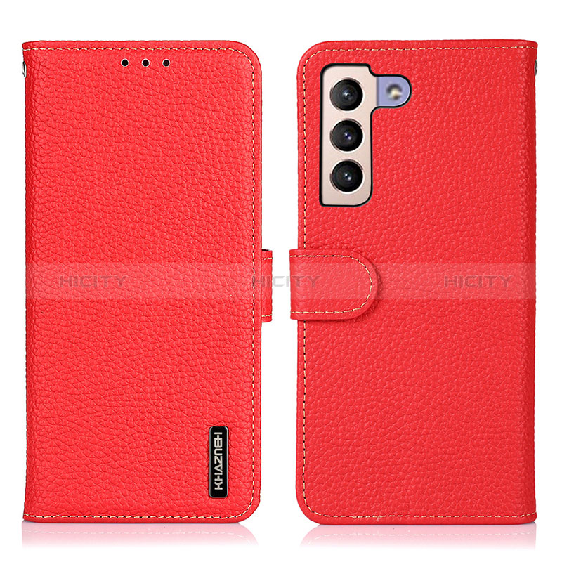 Coque Portefeuille Livre Cuir Etui Clapet B01H pour Samsung Galaxy S24 5G Rouge Plus