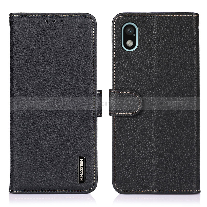 Coque Portefeuille Livre Cuir Etui Clapet B01H pour Sony Xperia Ace III Noir Plus