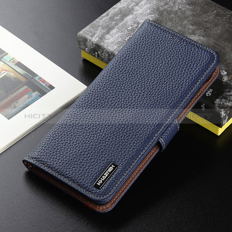 Coque Portefeuille Livre Cuir Etui Clapet B01H pour Vivo Y12G Bleu Plus