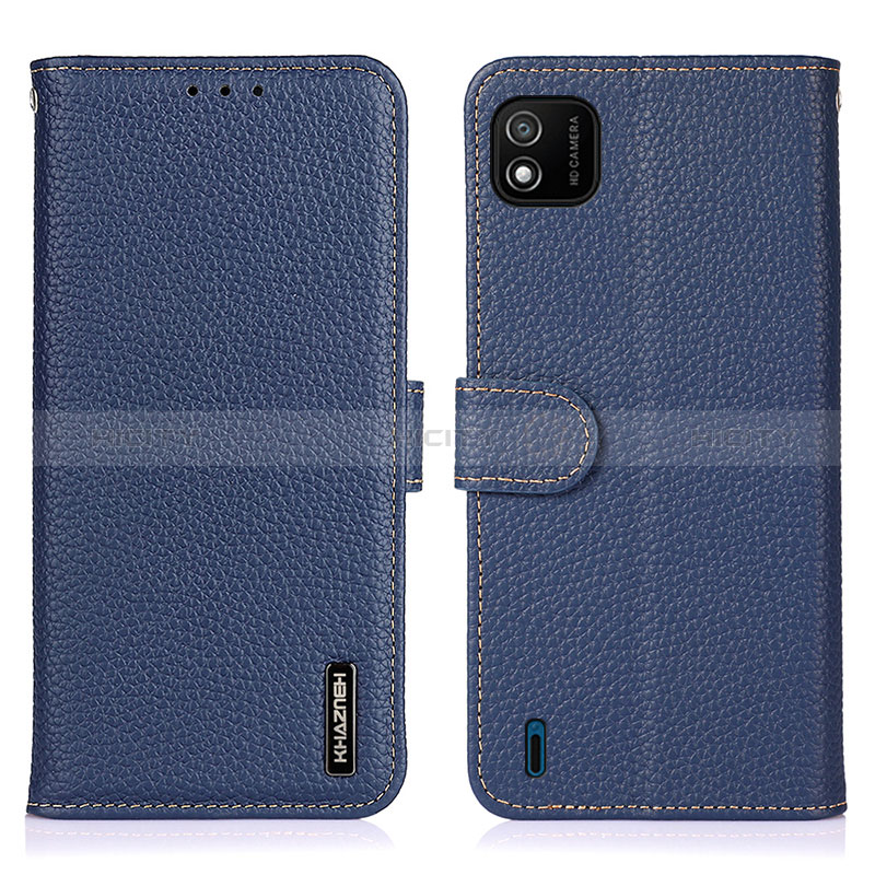 Coque Portefeuille Livre Cuir Etui Clapet B01H pour Wiko Y62 Bleu Plus