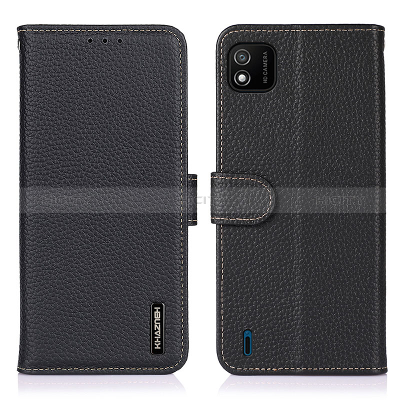 Coque Portefeuille Livre Cuir Etui Clapet B01H pour Wiko Y62 Noir Plus