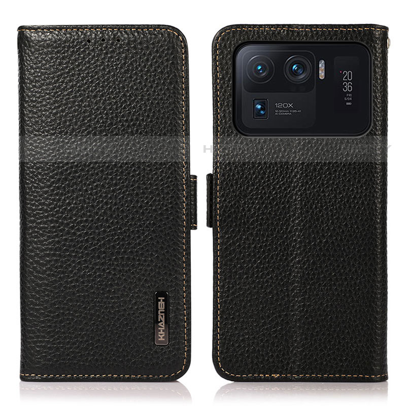 Coque Portefeuille Livre Cuir Etui Clapet B01H pour Xiaomi Mi 11 Ultra 5G Noir Plus