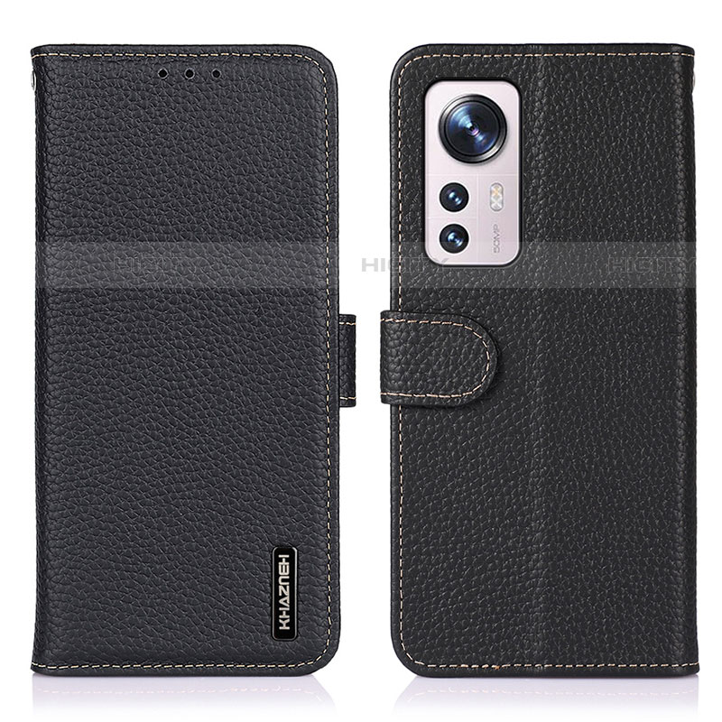 Coque Portefeuille Livre Cuir Etui Clapet B01H pour Xiaomi Mi 12 Lite 5G Noir Plus