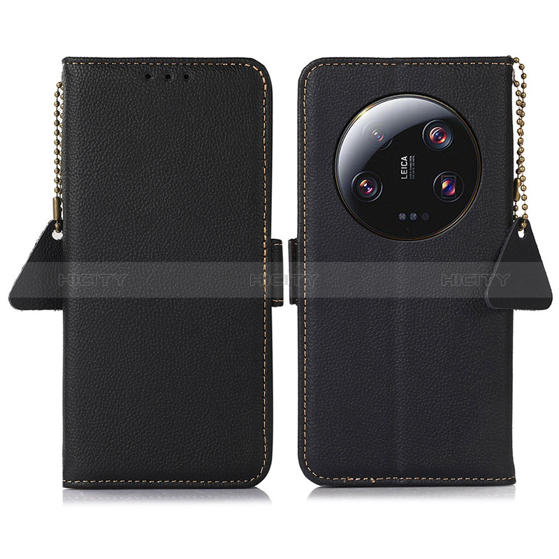 Coque Portefeuille Livre Cuir Etui Clapet B01H pour Xiaomi Mi 13 Ultra 5G Noir Plus