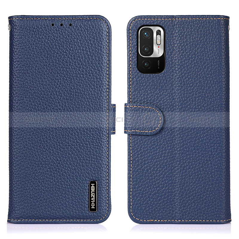 Coque Portefeuille Livre Cuir Etui Clapet B01H pour Xiaomi Redmi Note 10 JE 5G Bleu Plus