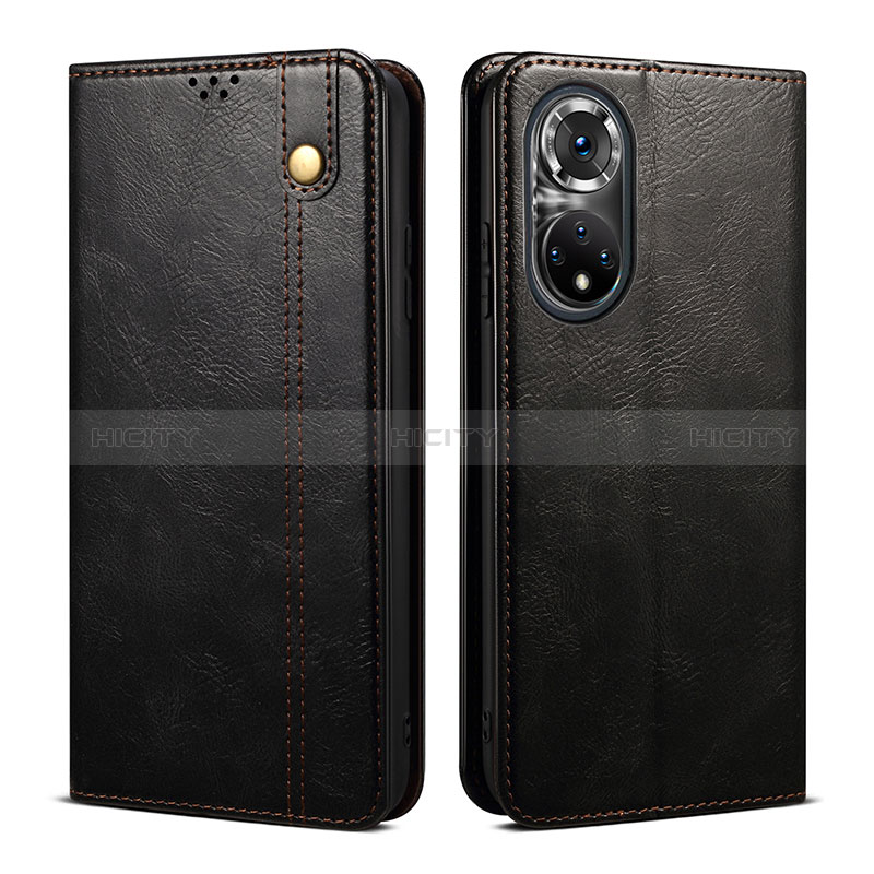 Coque Portefeuille Livre Cuir Etui Clapet B01S pour Huawei Honor 50 Pro 5G Noir Plus