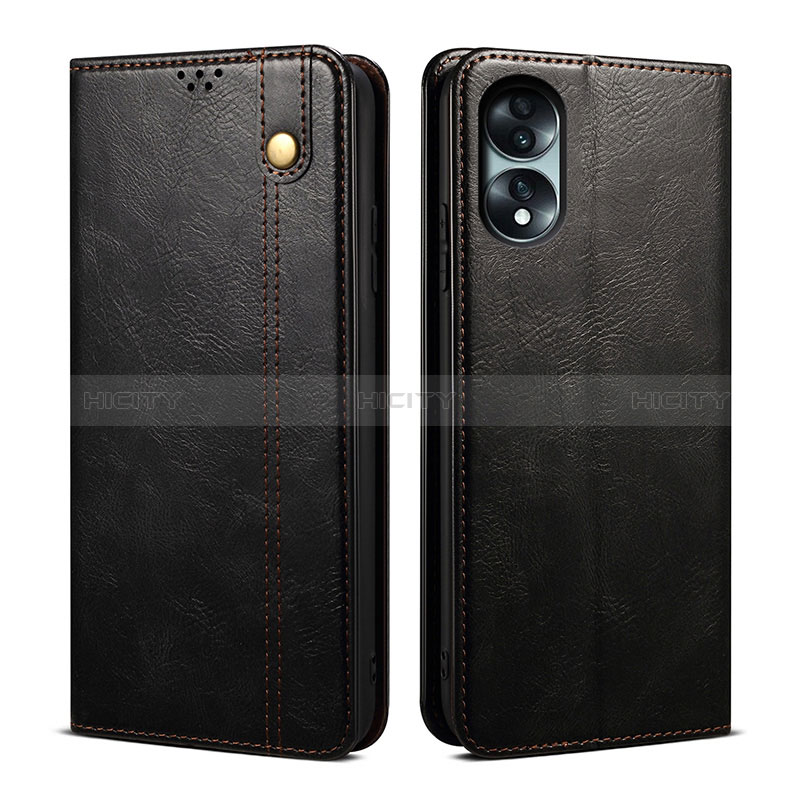 Coque Portefeuille Livre Cuir Etui Clapet B01S pour Huawei Honor 70 5G Noir Plus