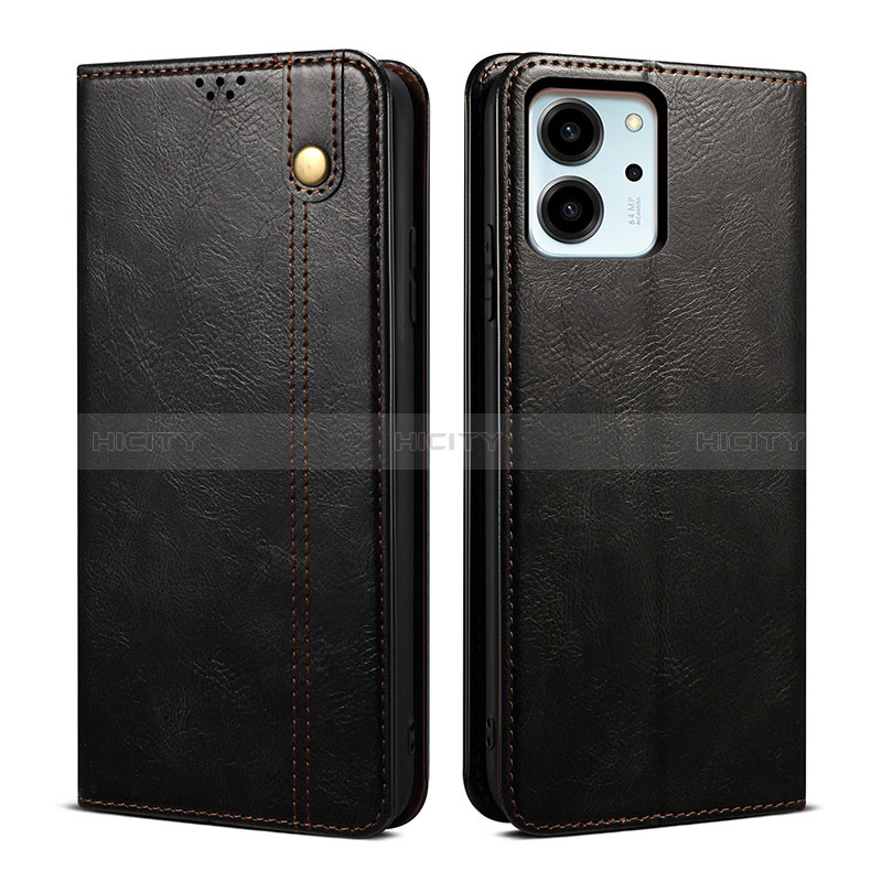 Coque Portefeuille Livre Cuir Etui Clapet B01S pour Huawei Honor 80 SE 5G Noir Plus