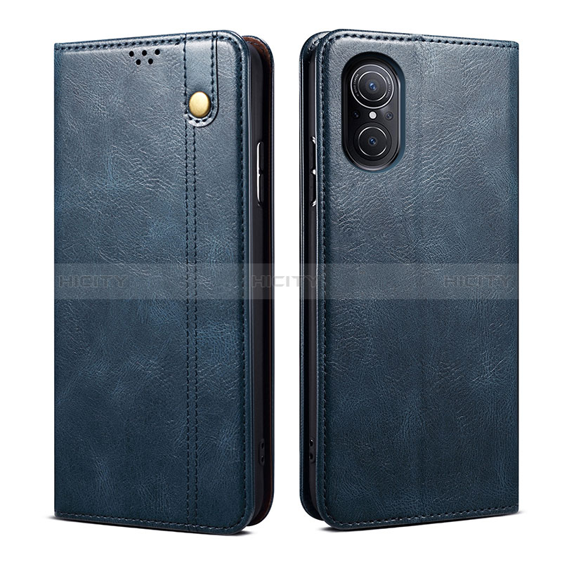 Coque Portefeuille Livre Cuir Etui Clapet B01S pour Huawei Nova 9 SE Bleu Plus