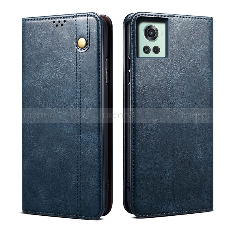 Coque Portefeuille Livre Cuir Etui Clapet B01S pour OnePlus 10R 5G Bleu Plus