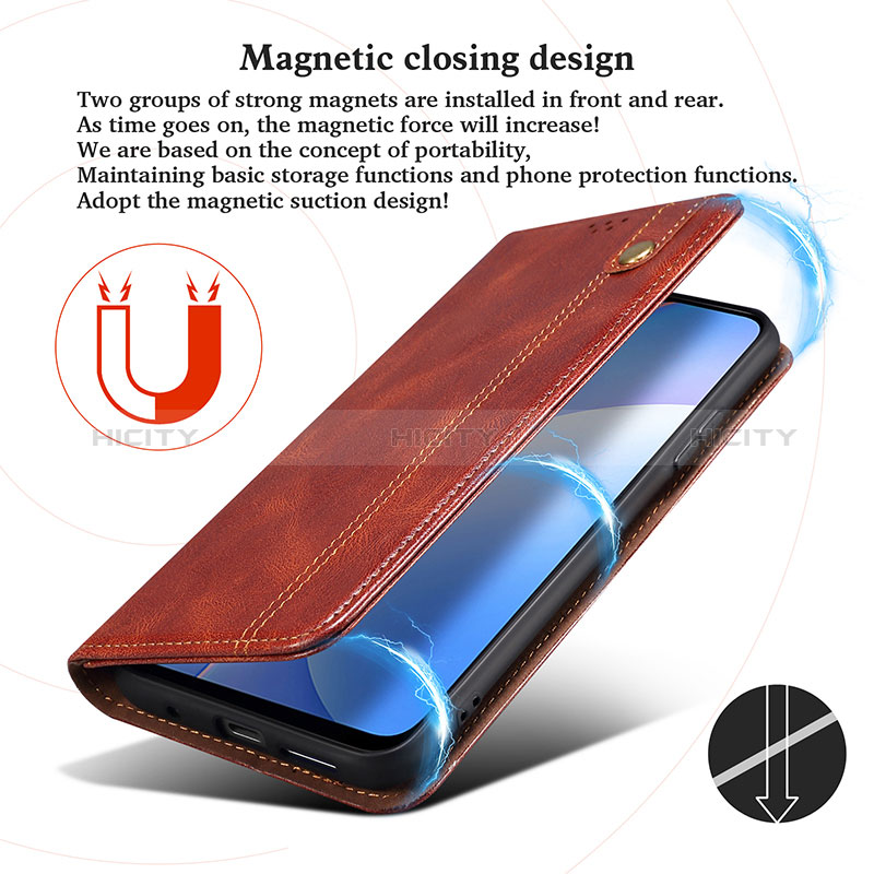 Coque Portefeuille Livre Cuir Etui Clapet B01S pour Realme X7 Max 5G Plus