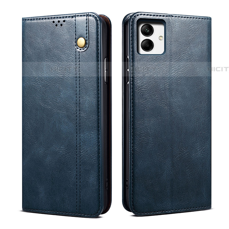 Coque Portefeuille Livre Cuir Etui Clapet B01S pour Samsung Galaxy F04 Bleu Plus