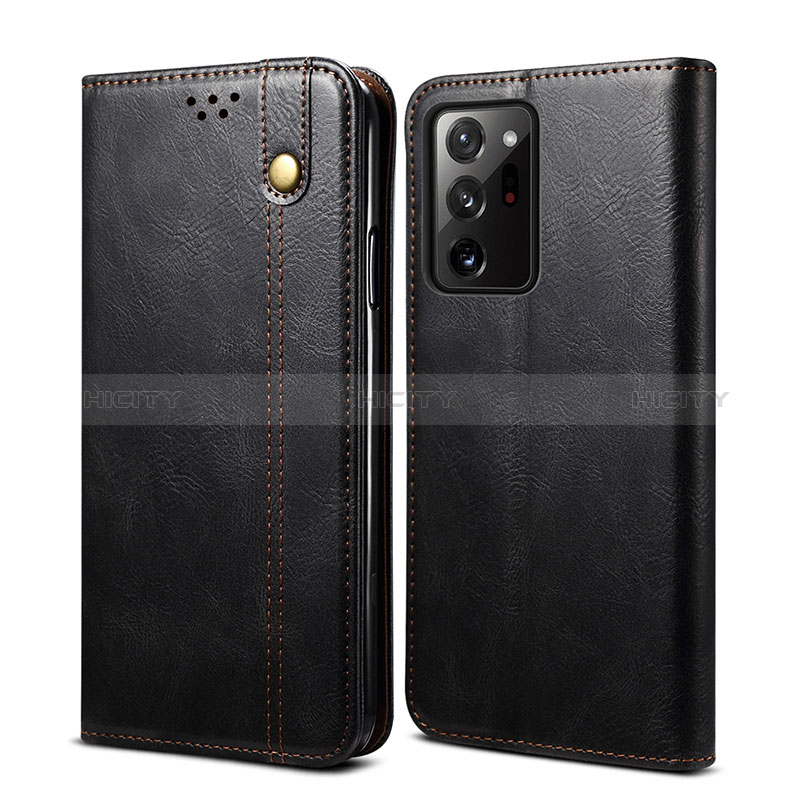 Coque Portefeuille Livre Cuir Etui Clapet B01S pour Samsung Galaxy S20 Plus Noir Plus