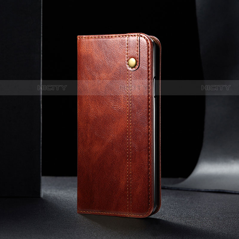 Coque Portefeuille Livre Cuir Etui Clapet B01S pour Samsung Galaxy S21 5G Marron Plus