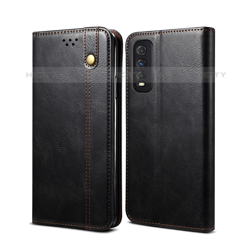 Coque Portefeuille Livre Cuir Etui Clapet B01S pour Vivo iQOO U1 Noir Plus