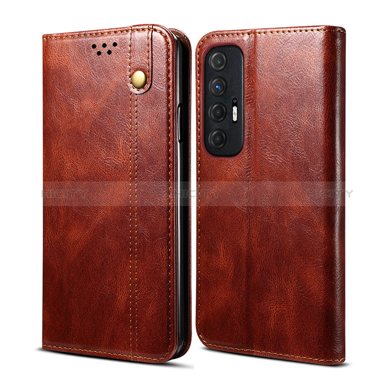 Coque Portefeuille Livre Cuir Etui Clapet B01S pour Xiaomi Mi 10S 5G Marron Plus