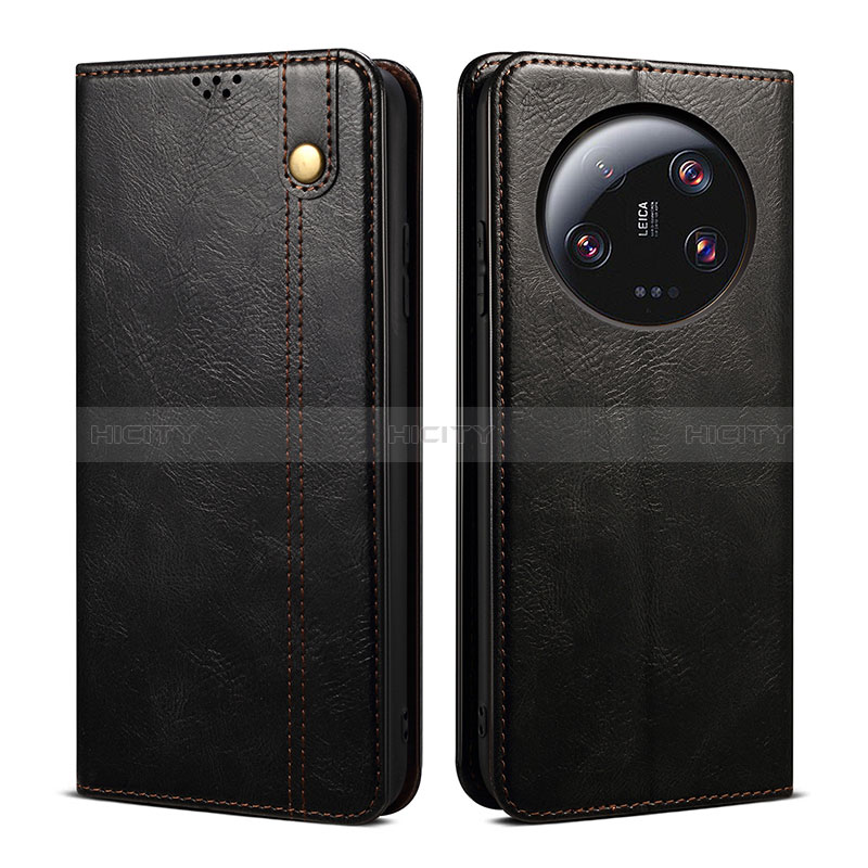 Coque Portefeuille Livre Cuir Etui Clapet B01S pour Xiaomi Mi 13 Ultra 5G Noir Plus