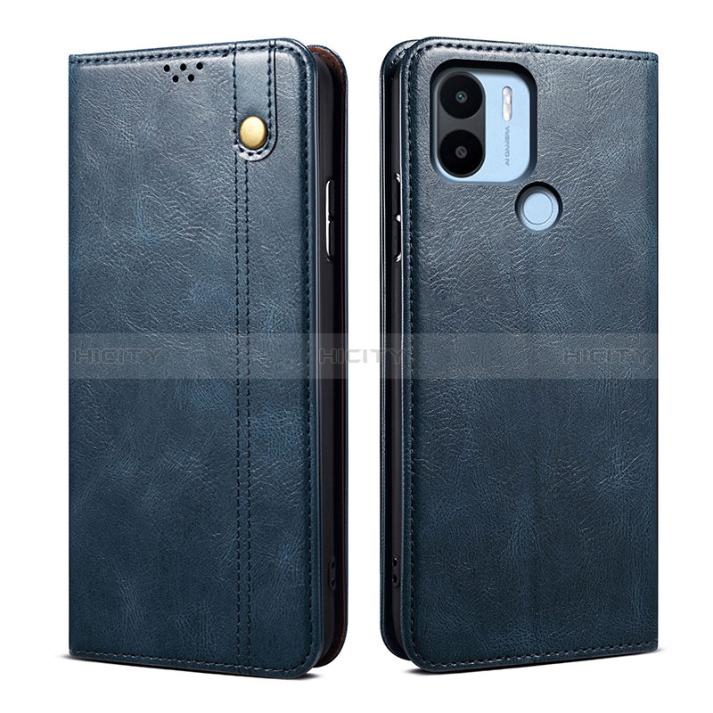 Coque Portefeuille Livre Cuir Etui Clapet B01S pour Xiaomi Poco C50 Bleu Plus