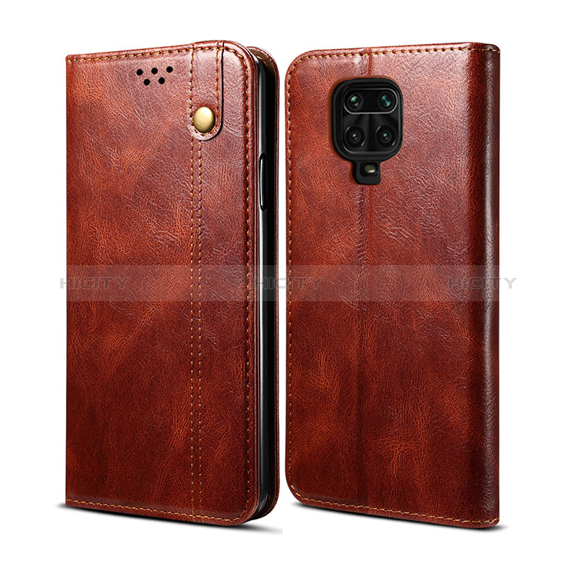 Coque Portefeuille Livre Cuir Etui Clapet B01S pour Xiaomi Poco M2 Pro Marron Plus