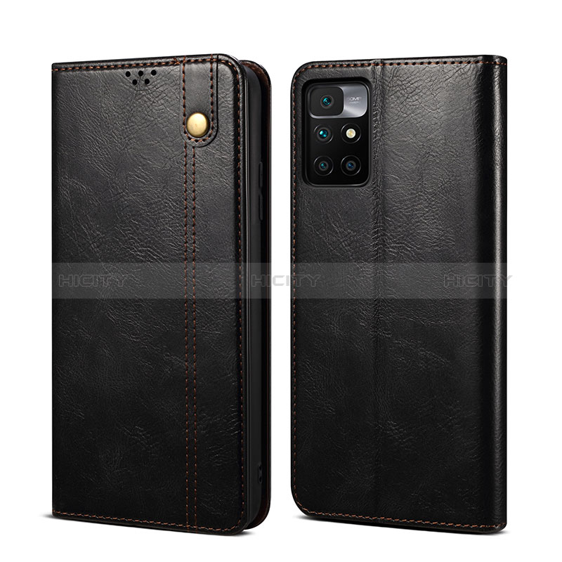 Coque Portefeuille Livre Cuir Etui Clapet B01S pour Xiaomi Redmi 10 (2022) Noir Plus