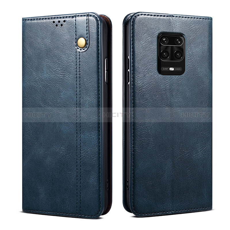 Coque Portefeuille Livre Cuir Etui Clapet B01S pour Xiaomi Redmi Note 10 Lite India Bleu Plus