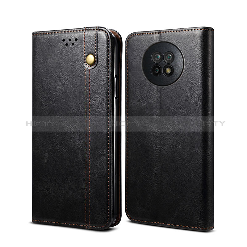 Coque Portefeuille Livre Cuir Etui Clapet B01S pour Xiaomi Redmi Note 9T 5G Noir Plus