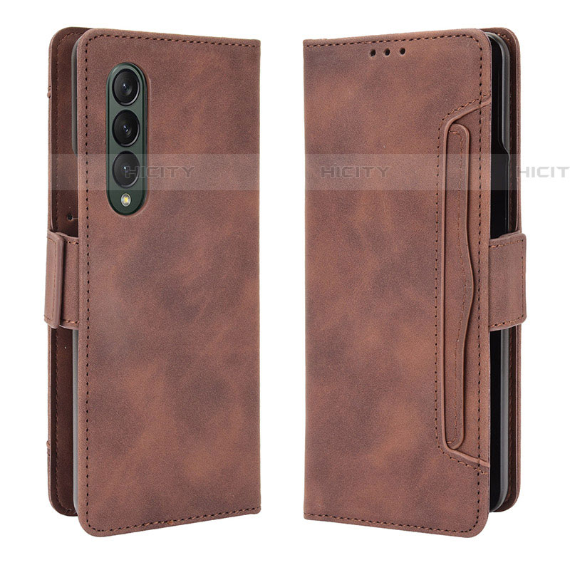 Coque Portefeuille Livre Cuir Etui Clapet B01Y pour Samsung Galaxy Z Fold4 5G Marron Plus