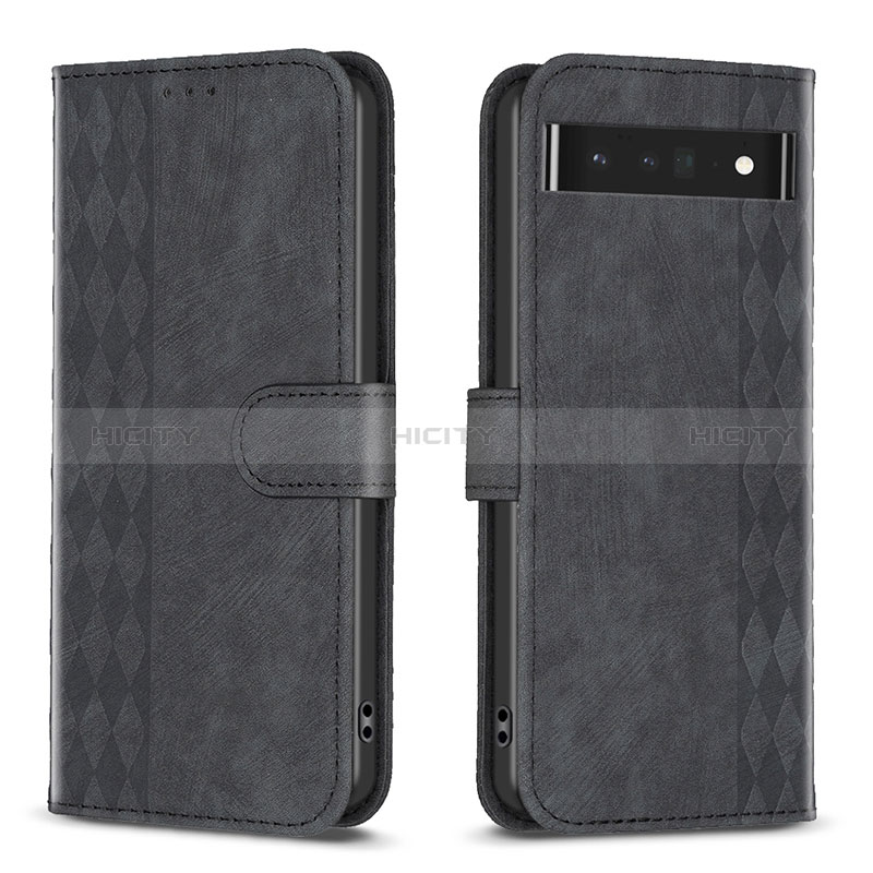 Coque Portefeuille Livre Cuir Etui Clapet B02F pour Google Pixel 7 Pro 5G Noir Plus