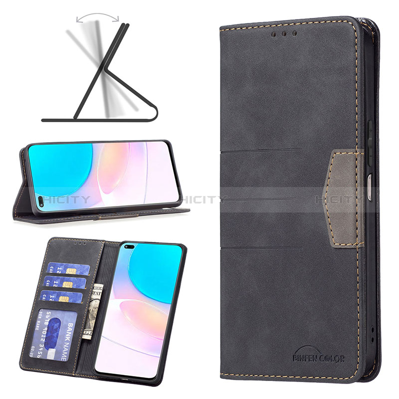 Coque Portefeuille Livre Cuir Etui Clapet B02F pour Huawei Honor 50 Lite Plus