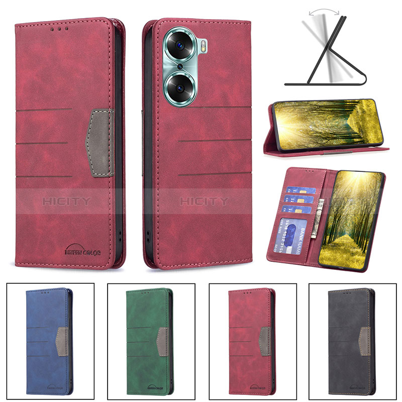 Coque Portefeuille Livre Cuir Etui Clapet B02F pour Huawei Honor 60 5G Plus