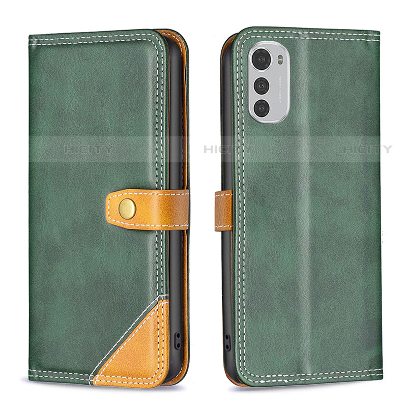 Coque Portefeuille Livre Cuir Etui Clapet B02F pour Motorola Moto E32 Plus