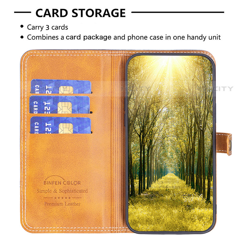 Coque Portefeuille Livre Cuir Etui Clapet B02F pour Motorola Moto E32 Plus