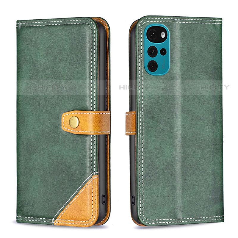 Coque Portefeuille Livre Cuir Etui Clapet B02F pour Motorola Moto G22 Plus