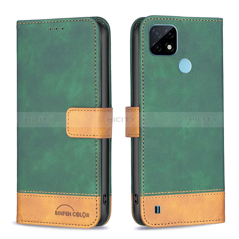 Coque Portefeuille Livre Cuir Etui Clapet B02F pour Realme C21 Plus