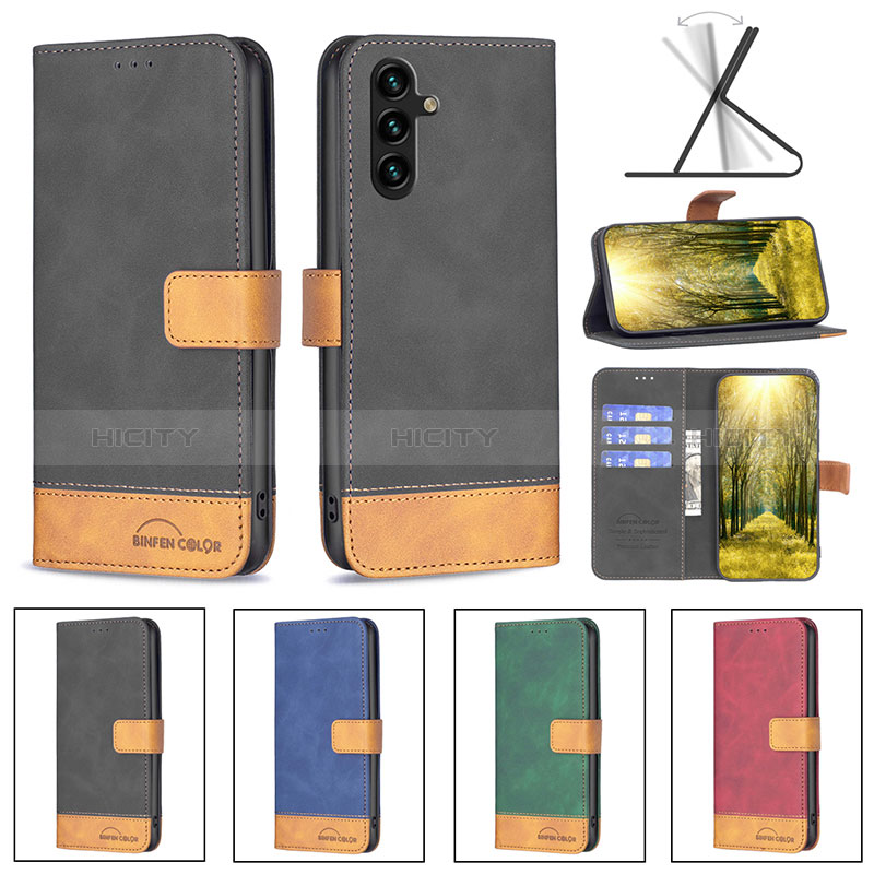 Coque Portefeuille Livre Cuir Etui Clapet B02F pour Samsung Galaxy A04s Plus