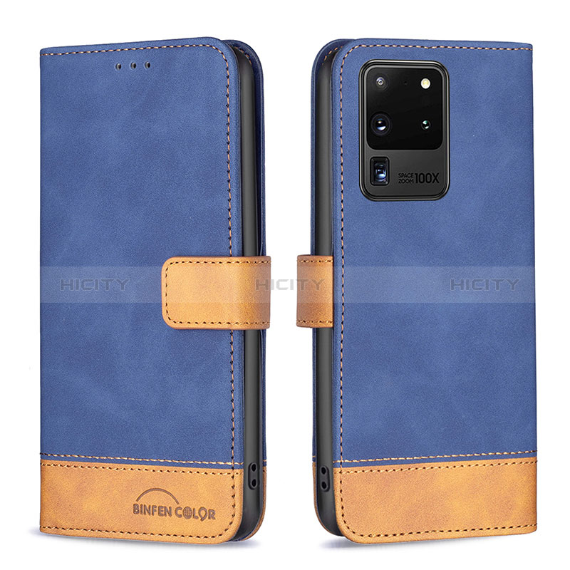 Coque Portefeuille Livre Cuir Etui Clapet B02F pour Samsung Galaxy S20 Ultra 5G Plus