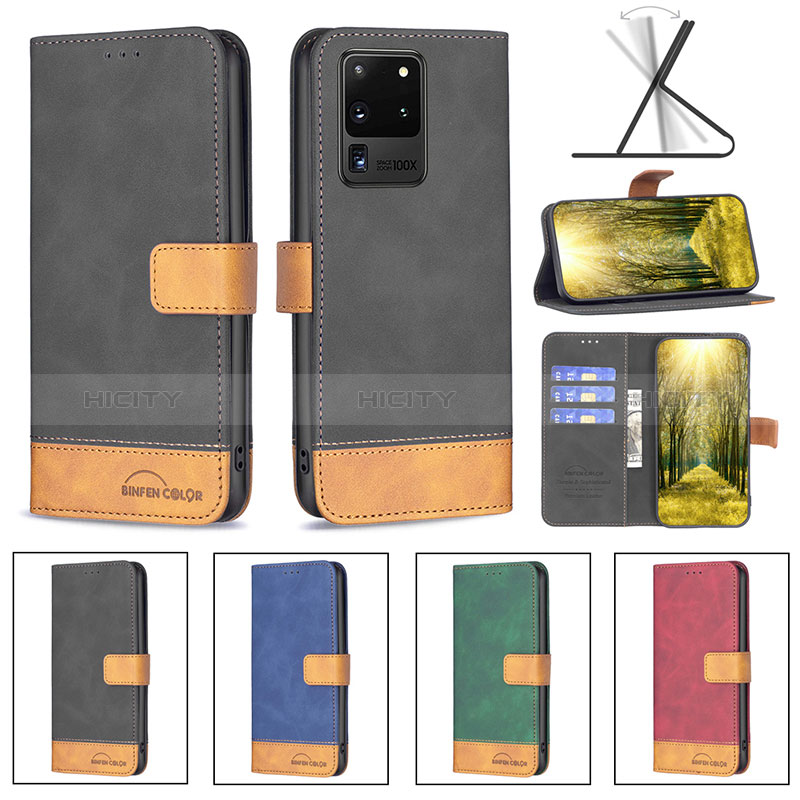 Coque Portefeuille Livre Cuir Etui Clapet B02F pour Samsung Galaxy S20 Ultra 5G Plus